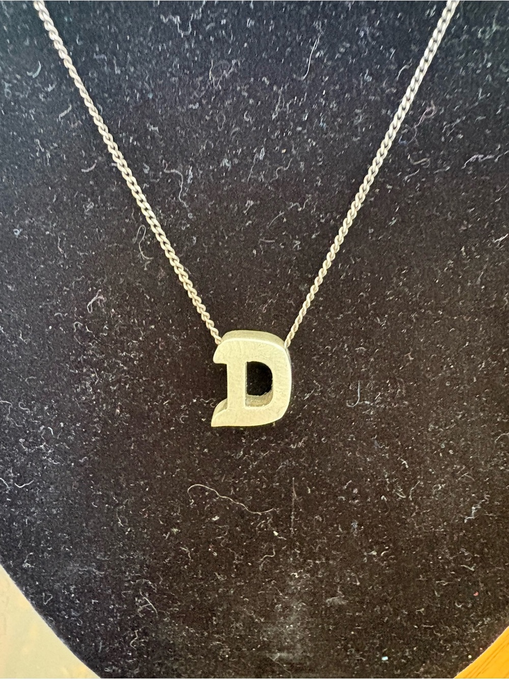 Polo by Ralph Lauren 925 sterling Silver Initial 'D' Necklace 925 silver rare